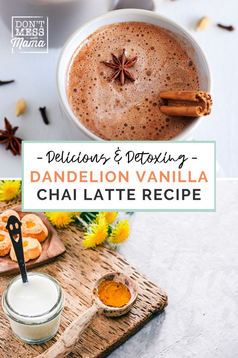 Dandelion Drink Recipes, Dandelion Root Tea Detox Drink, Roasted Dandelion Root Tea Recipes, Caffeine Free Tea Recipes, Dandelion Root Coffee Recipe, Caffeine Free Chai Tea Recipe, Dandelion Coffee Recipe, Dandelion Root Tea Recipe, Dandelion Root Tea Benefits