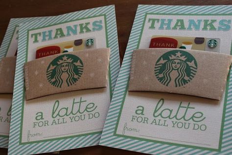 28 Pun-Tastic Teacher Gifts. School Improvement, Presente Diy, Teachers Appreciation, Thanks A Latte, Volunteer Gifts, Campaign Planning, Volunteer Appreciation, Ge Bort, Starbucks Gift