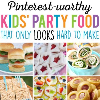 3 Year Birthday Party Food, Classic Party Food, Food For Summer Birthday Party, 5 Year Birthday Party Food, Appetizer For Kids Party, 1st Birthday Food Ideas For Kids, Birthday Party Food For Kids Lunch, Kids Birthday Appetizers, Party Food For 1st Birthday