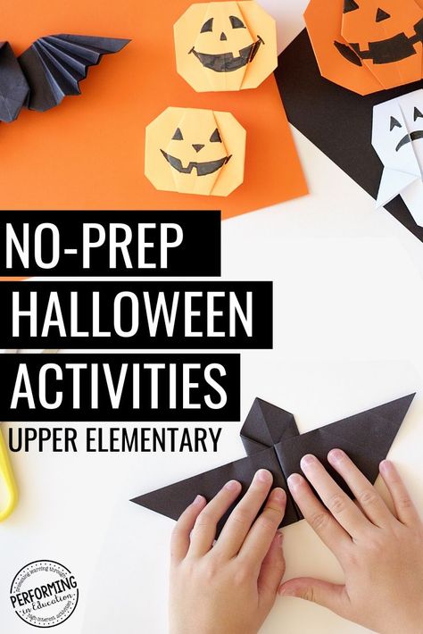 Halloween Activities Elementary, Elementary Halloween Crafts, Halloween Elementary School, School Halloween Activities, Halloween Elementary Activities, Middle School Halloween Activities, Upper Elementary Halloween, Halloween School Crafts, Third Grade Halloween