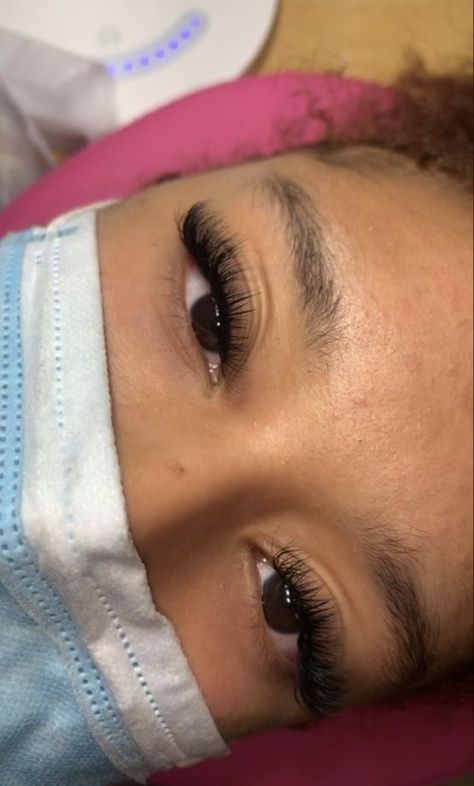 Russian Lashes Extensions, Lash Extensions Styles Short, Lash Extensions Ideas Natural, Short Natural Lash Extensions Black Women, Highbrid Eyelash Extensions, Natural Russian Lashes, Lashes Extensions Short, Russian Lashes Eyelash Extensions, Short Russian Lashes