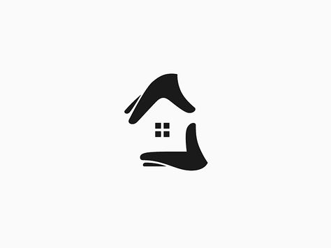 Using negative space to create a house between two hands - such a great idea for a church logo Charity Logos, Logo Generator, Inspiration Logo Design, House Logo Design, Church Logo, Photoshop Design Ideas, Logo Luxury, House Logo, Hand Logo