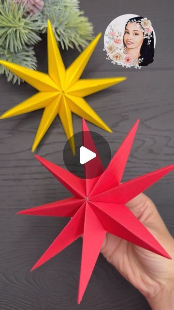 Origami Studio DIY 💥 Paper Craft Tutorials on Instagram: "Amazing Christmas Star #easycrafts #diy #christmascrafts #christmasstar #christmas #christmas2024 #papercrafts #christmasdecor #christmasdecorating #christmasdecorations
#paperstars #fyp #fypシ" Christmas Star Crafts, Origami Christmas Star, Star Paper Craft, Christmas Star Decorations, Studio Diy, Paper Craft Tutorials, Christmas Tree Decorations Diy, Christmas Origami, Christmas Paper Crafts