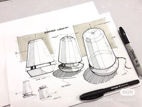 Speaker Sketch, Presentation Drawing, Industrial Design Portfolio, Cartoon Sketch, Visual Impairment, Thumbnail Sketches, Product Presentation, Illustration Product, Sketching Techniques