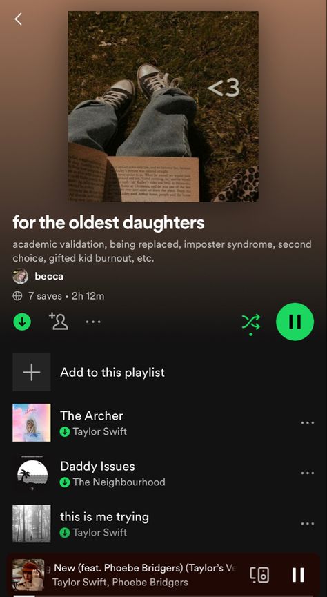 a playlist for oldest daughters Thought Daughter Playlist Cover, Thought Daughter Songs, Thought Daughter Playlist, Elder Daughter Aesthetic, Oldest Daughter Core, Eldest Daughter Core, Oldest Daughter Aesthetic, Eldest Daughter Aesthetic, Oldest Sister Aesthetic