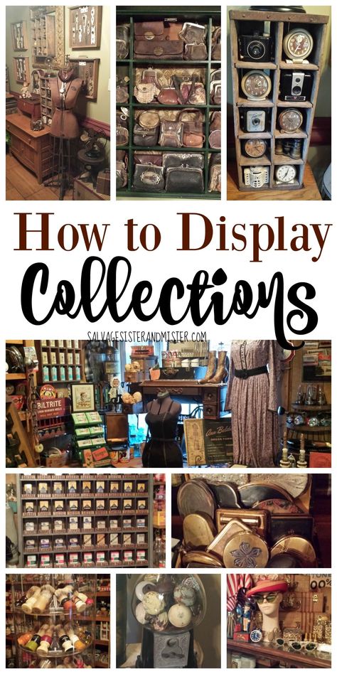 Antique Store Displays, Display Collections, Vintage Booth Display, Vintage Store Displays, Antique Booth Displays, Antique Booth Ideas, Traditional Interior Design, Classy Decor, Museum Displays