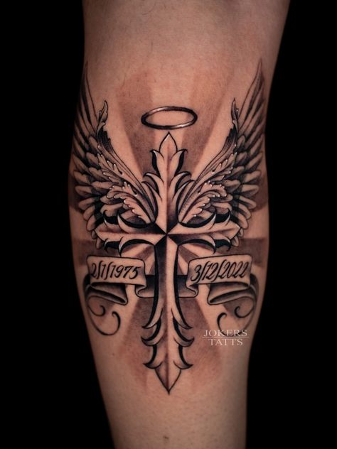 Rip Tattoos For Brother Sleeve, In Remembrance Tattoos For Men, Rest In Peace Brother Tattoos, Memorial Leg Tattoos For Men, Tattoos For Lost Loved Ones For Men, Tattoo For Father Who Passed For Men, Creative Memorial Tattoos, Forearm Memorial Tattoos For Men, Memorial Tattoo Quotes Father