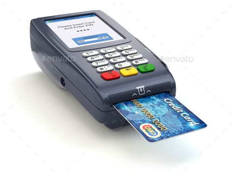 POS terminal with credit card isolated on white. Paying. by maxxyustas. POS terminal with credit card isolated on white. Paying. 3d #Affiliate #credit, #card, #POS, #terminal Pos Terminal, Business Logo Inspiration, Document Sign, Fonts Typography, Wood Sample, Logos Inspiration, Cctv Security Cameras, Business Logos, 3d Background