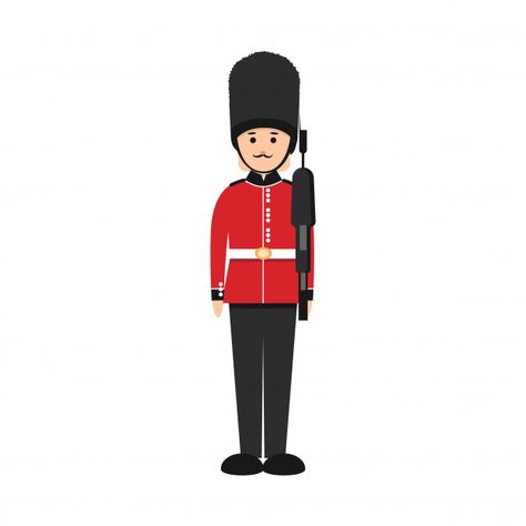 British Soldier Uniform, Guard Drawing, England Costume, England Crafts, Soldier Uniform, British Guard, Soldier Drawing, Queens Guard, British Things