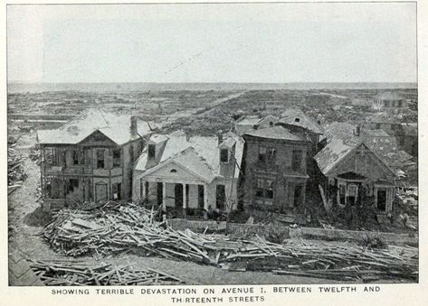 The Galveston Hurricane of 1900: See how the Texas city was destroyed by the killer storm and flood - #galveston #galveston1900 #galvestontexas #galvestonhurricane #texas #hurricane #flood #naturaldisasters #stormdamage #storms #1900 #killerstorm #clickamericana Flood Damage, Galveston Island, Galveston Texas, Galveston Tx, United States History, Natural Disaster, Texas City, Texas History, Galveston