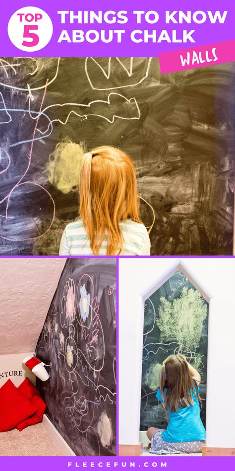 How to paint a chalkboard wall. 5 easy tips that your should know BEFORE your paint! Chalkboard Wall Kids, Make A Chalkboard, Chalk Wall, Cute Little Houses, Diy Money, Chalkboard Wall, Chalkboard Paint, Wood Panel Walls, Quilting For Beginners