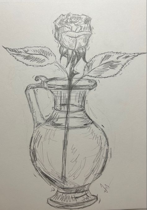 #drawing #flowers #rose Mini Roses Drawing, Vase With Flowers Sketch, English Rose Drawing, Flower Aesthetic Drawing Simple, Burning Rose Drawing, Rose Reference Drawing, Rose Garden Drawing, Rose Bouquet Drawing, Pink Rose Drawing