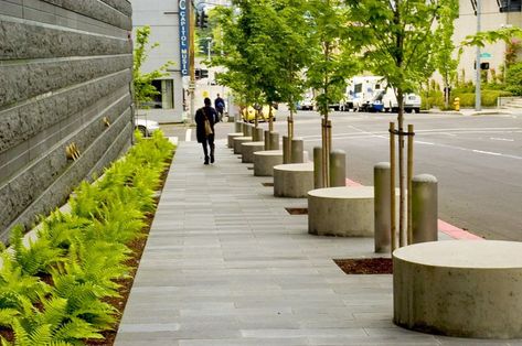 Sidewalks are all about safety and a better quality of life, something that will ultimately enhance the value of our neighborhoods and communities. #iiturbanism Sidewalk Architecture, Sidewalk Design, Sidewalk Landscaping, Street Landscape, Streetscape Design, Urban Design Diagram, Urban Landscape Design, Public Space Design, Desain Lanskap