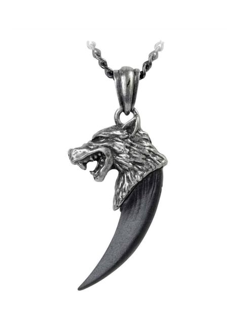 Wolf Macht Pendant Viking Raiders, The Dark Ages, Symbol Of Power, Gothic Men, Wolf Teeth, Alchemy Gothic, Gothic Pendant, Wolves Pendants, Wolf Necklace