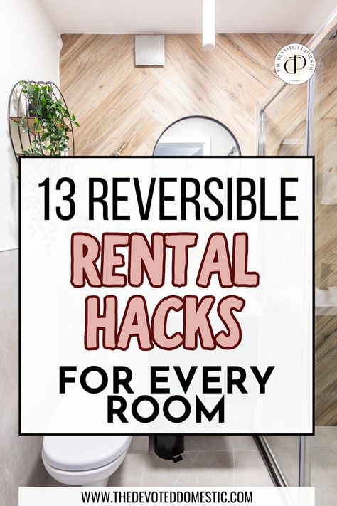 How i wish i knew about these 13 mind-blowing rental hacks sooner! These genius ideas & diy hacks are SO good! With these, you can easily elevate your apartment, and I mean EVERY room, on a budget! So when it comes to rental apartment ideas, this guide is a must-read! How To Decorate Rental Home, How To Fix Up A Rental House, Rental Hacks How To Decorate, Updating A Rental Home, Rental Room Decor Ideas, Living Room Decor Rental Apartment, Rent Home Decor Ideas, Home Decor Ideas Rental Friendly, Rent Decorating Ideas