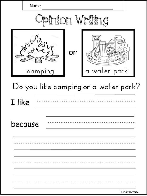 Opinion Writing for Early Learners Archives - kindermomma.com First Grade Writing Prompts, 1st Grade Writing Worksheets, Opinion Writing Prompts, Opinion Essay, Second Grade Writing, Poetry Analysis, Writing Essays, Primary Writing, History Essay