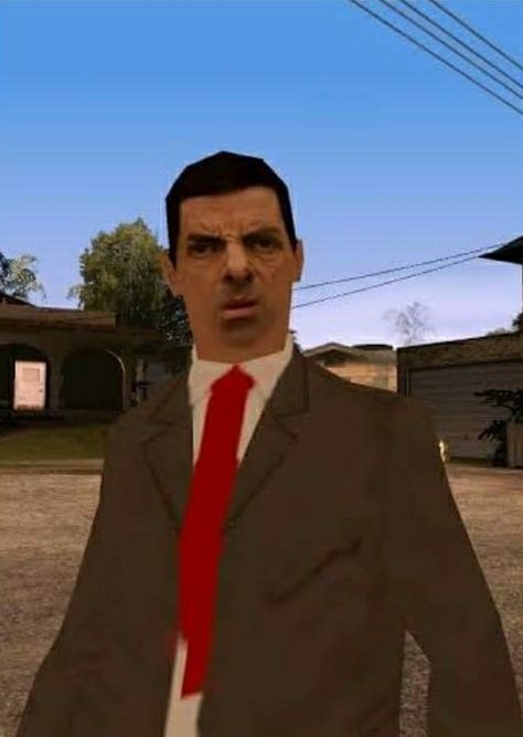 Gta Gta San Andreas Pfp, Mr Bean Photoshop, Sus Face, Gta Logic, Foto Gta, Mr Bin, Mr Bean Cartoon, Mr Bean Funny, Gta Funny