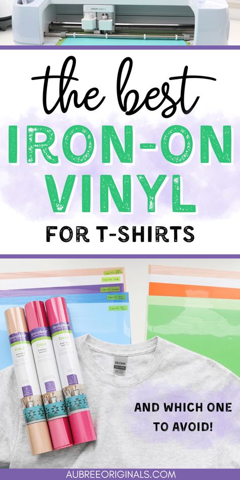 the best iron on vinyl for t shirts and which brand to avoid Best Htv Vinyl For Shirts, Vinyl For Shirts, Cricut Heat Transfer Vinyl, Cricut Iron On Vinyl, Vinyl Projects Silhouette, Htv Shirts, Htv Projects, Printable Htv, Best Iron