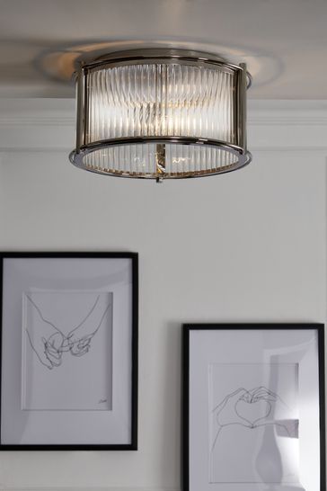 Chrome Hertford 2 Light Flush Ceiling Light Flush Ceiling Lights Uk, Ceiling Lights Uk, Hallway Ceiling Lights, Reeded Glass, Lights Pendant, Bathroom Ceiling, Glass Ceiling Lights, Hallway Lighting, Wall Ceiling Lights