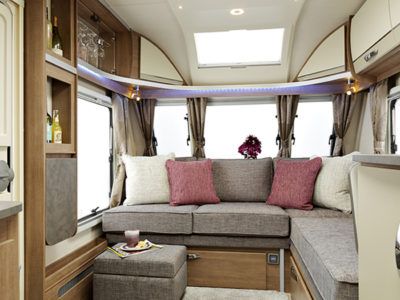 Have you ever thought about modernising your touring caravan? Here we give you 10 top tips to consider. Touring Caravan Hacks, Touring Caravan Interior Ideas, Touring Caravan Makeover, Caravan Upholstery, Caravan Interior Makeover, Caravan Hacks, Boat Seat Covers, Camper Cushions, Caravan Living