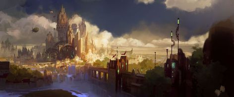 League Of Legends Music, Jinx League Of Legends, League Of Legends Characters, Landscape Concept, Twitter Layouts, Riot Games, Fantasy Places, Lol League Of Legends, Fantasy Art Landscapes