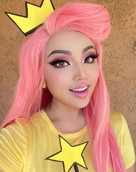 Pink Hair Cosplay Characters, Characters With Pink Hair Halloween, Pink Hair Characters Halloween, Amor Costume, 2000s Halloween, Cupcake Halloween Costumes, Cosmo And Wanda Costume, Characters With Pink Hair, Pink Halloween Costumes