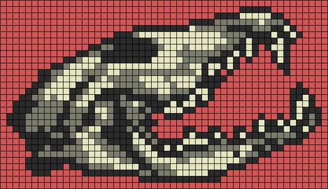 Graph Crochet, Pixel Art Templates, Animal Skull, Pixel Crochet, Pixel Art Grid, Tapestry Crochet Patterns, Pixel Art Design, Pixel Pattern, Pixel Art Pattern