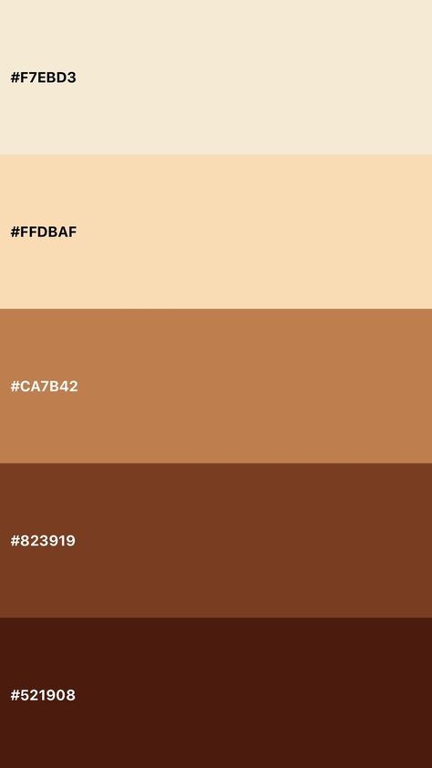 Soft Brown Color Palette, Brown Aesthetic Color Palette, Brown Pallete Color, Cinnamon Color Palette, Brown Color Pallet, Warna Aesthetic, Wood Color Palette, Brown Pallet, Coffee Color Palette