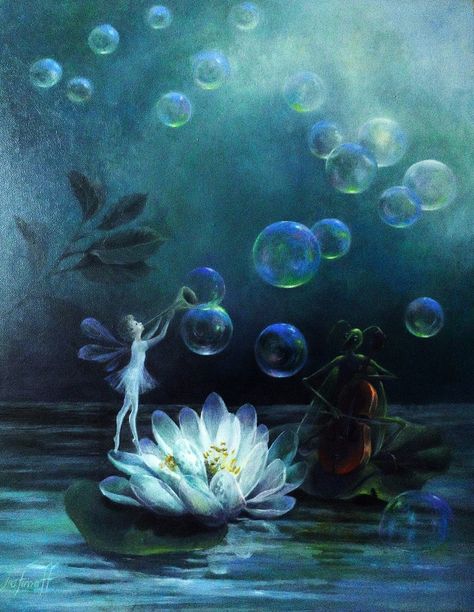 ≍ Nature's Fairy Nymphs ≍ magical elves, sprites, pixies and winged woodland faeries - Floating, Bubbles, Water