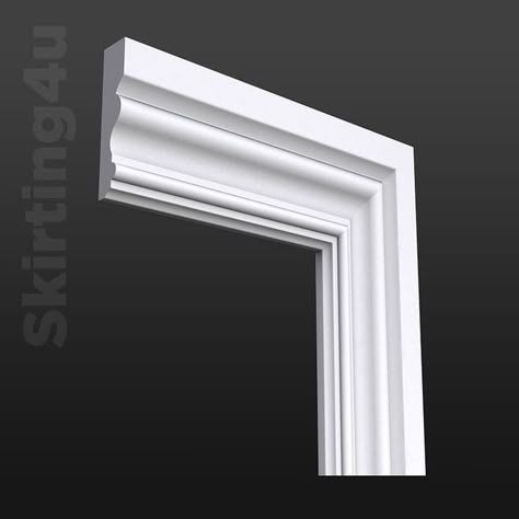 Architrave Door, Mdf Skirting, Door Frame Molding, Glass Pocket Doors, Barn Door In House, Cornice Design, Interior Door Trim, Georgian Interiors, Moulding Profiles