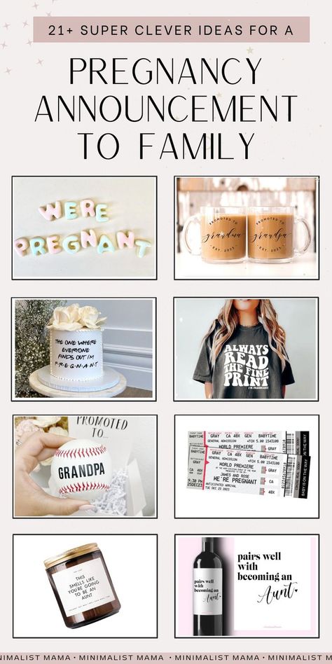 Looking for cute ways to announce your pregnancy to your parents, grandparents, sister and brother? These SUPER creative baby announcements ideas are easy to recreate yourself - and make for SUCH a special, memorable baby announcement for your family (especially if it's your first baby!) Tell Family Pregnant, Pregnancy Announcement To Family Ideas, Pregnancy Announcement To Family, Creative Baby Announcements, Custom Fortune Cookies, Recreate Yourself, Second Baby Announcements, Second Pregnancy Announcements, Grandparent Announcement