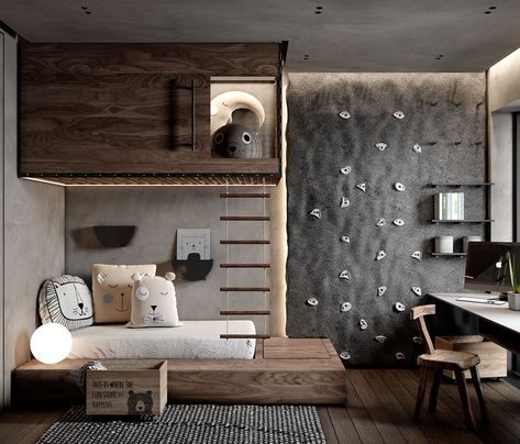 Intense Boho Industrial Interiors Asma Kat, Kids Room Interior Design, Kids Bedroom Inspiration, Kids Bedroom Designs, Kids Bedroom Design, Kids Interior Room, Kids Interior, Kids Room Design, Apartment Design