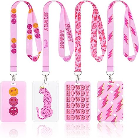 Pink Back To School, Preppy School Supplies, Preppy Accessories, Cute Lanyards, Nurse Office, Office Worker, Teacher Lanyard, Student Teacher, Back To School Supplies