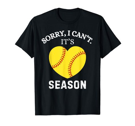 PRICES MAY VARY. Our funny and unique design outfit for mothers who watch their kids on games and practices. Sorry I Can't Its Baseball and Softball Season saying is a baseball and softball dad, mom coach outfit to wear on games and practices. Baseball softball life outfit Make a statement this baseball and softball season with this awesome graphic tee! it's perfect for long days at the ballpark. Great for men, women, and kids, Perfect to wear while you cheering on your favorite players! Great f Coach Outfits, Softball Season, Softball Life, Design Outfit, Women's Graphic Tees, Baseball Gear, Baseball Softball, Sports Baseball, Chic Woman