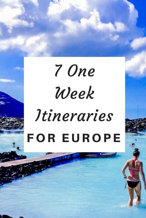 I'm a fan of one week itineraries for Europe. It's the only continent where you can really see a number of different countries in one trip, and for re Disney Worlds, Europe Itineraries, Backpacking Europe, Voyage Europe, European Vacation, Europe Vacation, Europe Travel Guide, Europe Travel Destinations, Europe Travel Tips