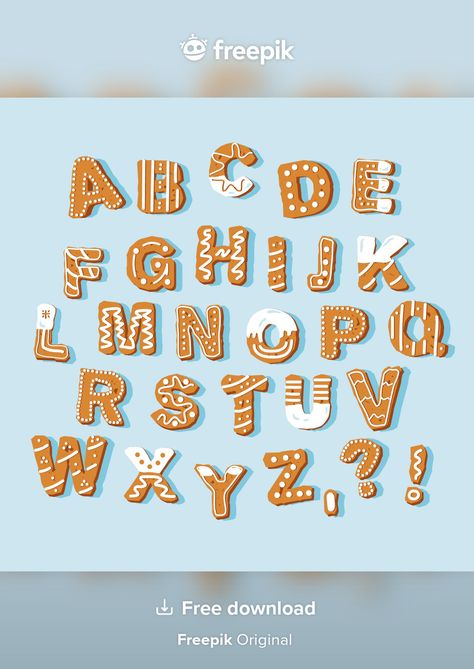 Snow Letters Alphabet, Winter Fonts Alphabet, Christmas Lettering Alphabet, Christmas Font Alphabet, Gingerbread Letters, Christmas Alphabet Letters, Winter Lettering, Christmas Fonts Alphabet, Gingerbread Alphabet