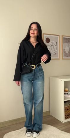 Black Blouse Outfit, Outfits I Would Wear, Aesthetic Student, Elegant Fits, Code Dress, Chic Fall Outfit, Leather Blazers, Dhar Mann, Inspo Fits