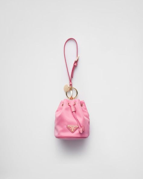 Pink Prada Bag, Prada Mini, Prada Re Edition, Pink Pouch, Prada Collection, Mini Pouch, Dry Cleaners, Mini Pouches, Triangle Logo