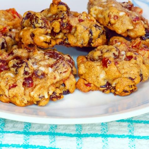 Rock Cookies, Fruit Cake Cookies Recipe, Fruitcake Cookies, Oat Cookie Recipe, Fruit Cake Cookies, Drop Cookie Recipes, Holiday Fruit, Fruit Cookies, Fruit Cake Christmas