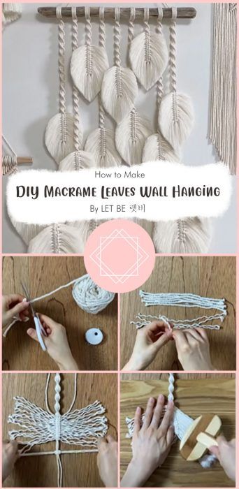 Macrame Leaves Wall Hanging DIY Free Ideas - Carolinamontoni.com Yarn Leaves Macrame, Diy Yarn Wall Hanging Leaves, Macrame Feather Pattern Free, Leaf Yarn Wall Hanging, Diy Yarn Feathers Wall Hangings, Macrame Leaf Wall Hanging Pattern, How To Make Macrame Wall Hanging, Macrame Wall Hanging Diy Pattern Free, Yarn Leaf Wall Hanging Diy