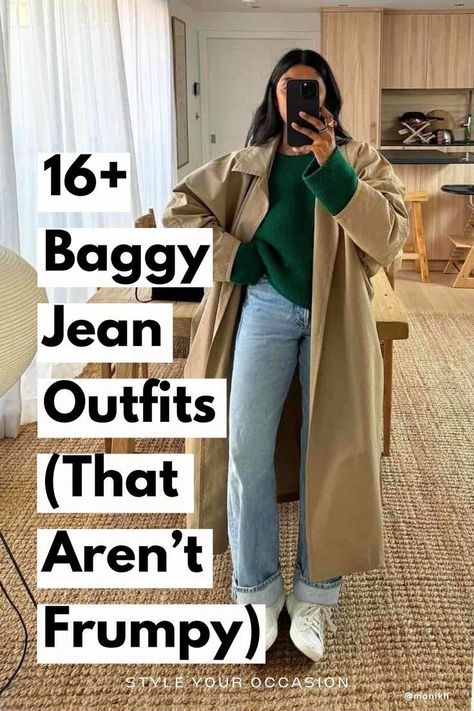 What To Wear With Loose Jeans, Baggy Jeans Outfit For Women, Loose Jeans Outfit Casual, How To Wear Loose Jeans, Casual Jean Outfits, Baggy Jeans Outfit Ideas, 90s Jeans Outfit, Baggy Jeans Outfit 90s, Wide Leg Jeans Outfit Summer