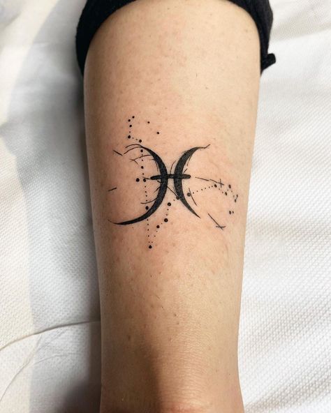 cool 23 Pisces Tattoos for Zodiac Enthusiasts in 2021 Pisces Zodiac Tattoo For Men, Couples Pisces Tattoos, Pisces Dragon Tattoo, Unalome Pisces Tattoo, Pieces Fish Tattoo Pisces, Pisces Wrist Tattoos For Women, Pieces Constellation Tattoo Pisces, Pisces Men Tattoo, Zodiac Nails Designs Pisces