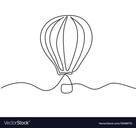 Ballon Drawing, How To Draw Balloons, Balloon Tattoo, Dibujo Simple, Knitted Wire, Single Line Drawing, Continuous Line Drawing, Easy Doodle Art, Line Art Design