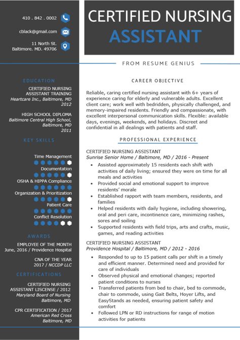 Certified Nursing Assistant (CNA) Resume Sample & Writing Guide | RG Cna Study Guide, Cna Jobs, Cna School, Medical Terminology Study, Medical Assistant Resume, Certified Medical Assistant, Nurse Resume, Nursing School Motivation, Nursing Student Tips