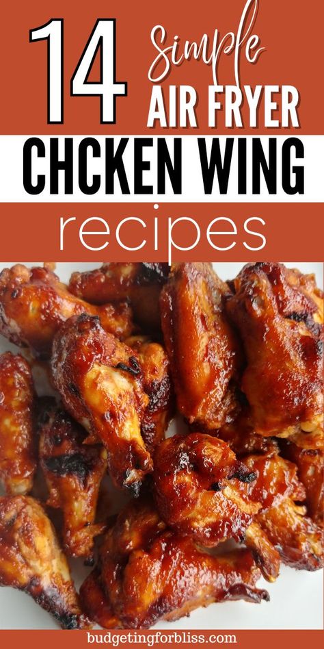 Air Fried Chicken Wings Recipe, Best Air Fryer Chicken Wings, Best Air Fryer Chicken, Air Fryer Recipes Chicken Wings, Easy Chicken Wing Recipes, Air Fry Chicken Wings, Air Fryer Wings, Chicken Wing Recipes Baked, Chicken Wing Sauces