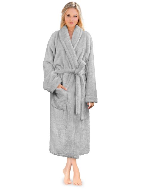 PRICES MAY VARY. 100% Polyester Tie closure Wash separately in cold water, tumble dry low. Designed to be used as comfortable robe or bathrobe at your home. Our shaggy long robe has the perfect fit and comes with a waist strap so you can adjust for perfect fit and 2 side pockets to keep all your essentials! FLUFFY TEDDY SHERPA FLEECE ROBE Our Premium Women Fleece Long Robe is soft on your skin, lightweight, and keeps you warm. We made the robe of fluffy teddy sherpa fabric to make it cozy with a Womens Bathrobes, Color Lavanda, Soft Robes, Womens Sherpa, Women's Robe, Waist Strap, Sleepwear & Loungewear, Womens Robes, Everly Quinn