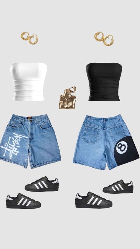 Summer Tomboy Outfits, Street Style Outfits Casual, Matching Outfits Best Friend, Shoes Outfit Fashion, Outfit Inspo Summer, Outfit Inspo Casual, Trendy Outfits For Teens, Looks Street Style, Outfit Look