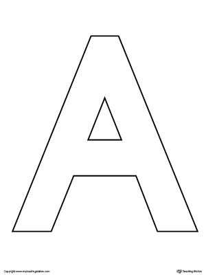 Uppercase Letter A Template Printable Worksheet.The Uppercase Letter A Template… Letter A Free Printable Worksheets, Letter A Template Free Printable, Letter A Printables Free, Letter A Free Printable, The Letter A Design, A Is For, Letter A Pictures, Letter A Template, Letter A Printables