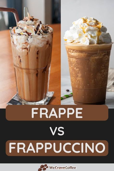 Let us get to know the differences between frappe vs frappuccino. Double Chocolate Frappuccino, Frappe Base Recipe, Types Of Frappuccino, Best Frappe Recipes, Frozen Frappuccino Recipe, Frappe Recipe Homemade, Vanilla Frappe Recipe, How To Make Frappuccino, Diy Frappe