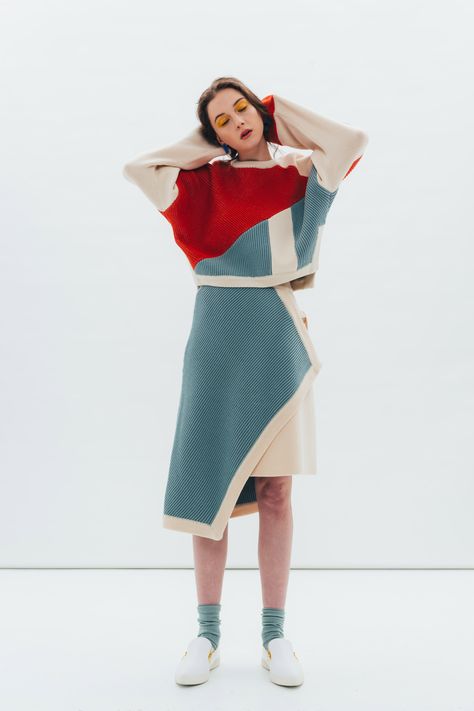 Color Blocking Outfits, Diy Vetement, London College Of Fashion, Knitwear Fashion, 가을 패션, Fashion Lookbook, Mode Inspiration, Mode Style, Outfits Casuales